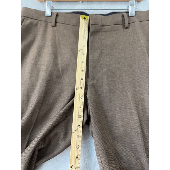 Murano Zac Fit Mens 36x32 Tan Brown Dress Pants Trousers Ultimate Modern Comfort - Picture 4 of 8